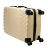 Pierre Cardin MED12 bézs abs 3 db-os bőrönd szett 58, 68, 78 cm
