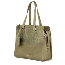   Burkely Cody zöld színű női bőr kézitáska, válltáska