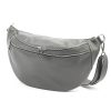 Luka 24-017 szürke női bőr övtáska, crossbody 37 x 22 x 11 cm 