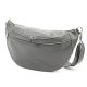 Luka 24-017 szürke női bőr övtáska, crossbody 37 x 22 x 11 cm 