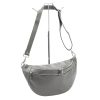 Luka 24-017 szürke női bőr övtáska, crossbody 37 x 22 x 11 cm 