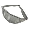 Luka 24-017 szürke női bőr övtáska, crossbody 37 x 22 x 11 cm 