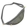 Luka 24-017 M  szürke női bőr oldaltáska, crossbody, övtáska 33 x 15 x 9 cm