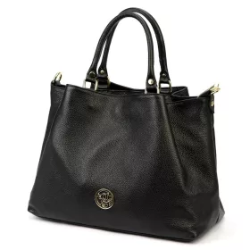   Gregorio 1743 fekete női bőr kézitáska, válltáska, oldaltáska 38 x 27 x 18 cm