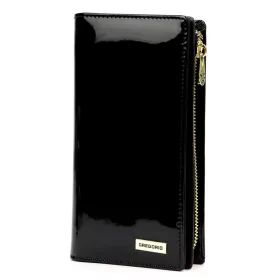  Gregorio LS-124 fekete női bőr pénztárca 10 x 19.5 x 4 cm