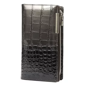   Gregorio BC-124 szürke női bőr pénztárca 10 x 19.5 x 3.5 cm