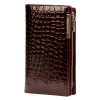 Gregorio BC-124 barna női bőr pénztárca 19.5 x 10 x 4 cm