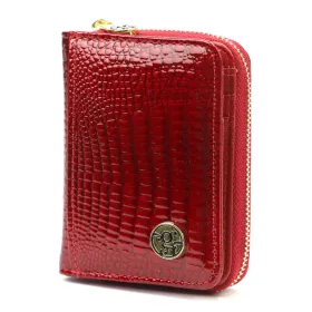   Gregorio GF125 piros női bőr pénztárca 7.5 x 10.5 x 3.5 cm