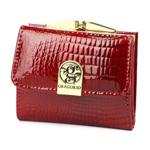 Gregorio GF126 piros női bőr pénztárca 10 x 8.5 x 3.5 cm