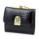 Gregorio GF126 fekete női bőr pénztárca 10 x 8.5 x 3.5 cm