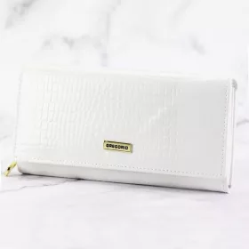 Gregorio GFW-106 fehér női bőr pénztárca 19 x 10 x 4 cm
