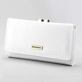   Gregorio GFW-108 fehér női bőr pénztárca 14.5 x 9 x 3.8 cm