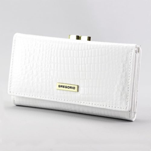 Gregorio GFW-108 fehér női bőr pénztárca 14.5 x 9 x 3.8 cm