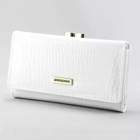   Gregorio GFW-108 fehér női bőr pénztárca 14.5 x 9 x 3.8 cm