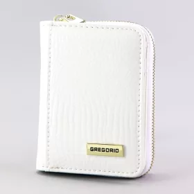   Gregorio GFW-125 fehér női bőr pénztárca 7.5 x 10.5 x 3.5 cm