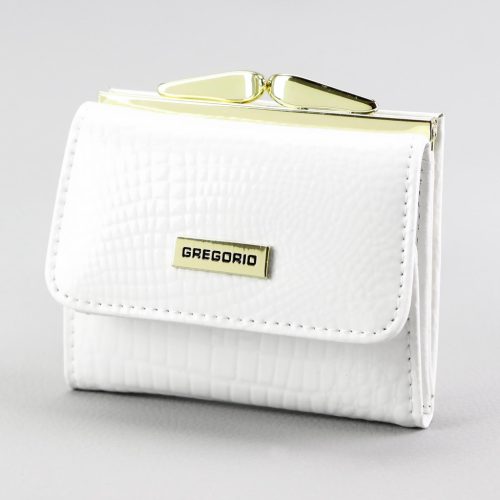 Gregorio GFW-126 fehér női bőr pénztárca 10 x 8.5 x 3.5 cm