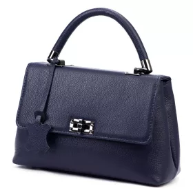   Luka 24-041 navy női bőr kézitáska, válltáska, oldaltáska 31 x 20 x 13 cm