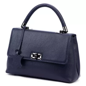   Luka 24-041 navy női bőr kézitáska, válltáska, oldaltáska 31 x 20 x 13 cm