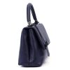 Luka 24-041 navy női bőr kézitáska, válltáska, oldaltáska 31 x 20 x 13 cm