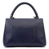 Luka 24-041 navy női bőr kézitáska, válltáska, oldaltáska 31 x 20 x 13 cm