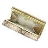 Gregorio SMC-108 bézs női bőr pénztárca 16,5 × 9,5 cm