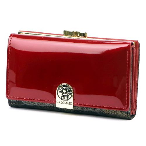 Gregorio SLM-108 piros női bőr pénztárca 14.5 x 9 x 3.5 cm
