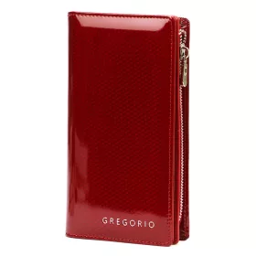 Gregorio CB-124 piros női bőr pénztárca 19,5 x 10 x 4 cm