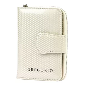   Gregorio CB-115 bézs női lakkbőr pénztárca 9 x 13 x 3.5 cm