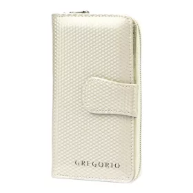   Gregorio CB-116 bézs női marhabőr pénztárca 9.5 x 16.5 x 3.8 cm