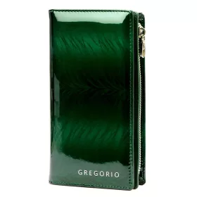 Gregorio FF-124 zöld női bőr pénztárca 10 x 19.5 x 4 cm