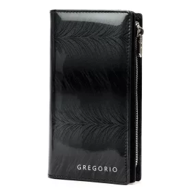   Gregorio FF-124 fekete női bőr pénztárca 10 x 19.5 x 4 cm