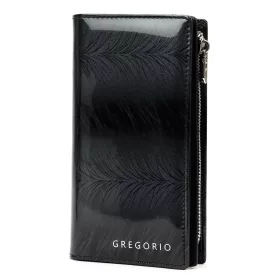  Gregorio FF-124 fekete női bőr pénztárca 10 x 19.5 x 4 cm