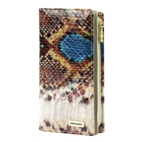  Gregorio VL-124 kék női bőr pénztárca 10 × 19,5 × 4 cm