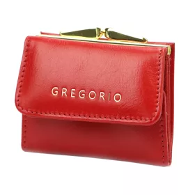   Gregorio IT-126 piros női bőr pénztárca 10 x 8.5 x 3.5 cm