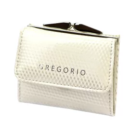Gregorio CB-126 bézs női bőr pénztárca 10 x 7,5 cm