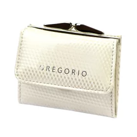 Gregorio CB-126 bézs női bőr pénztárca 10 x 7,5 cm