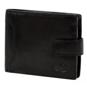   EL FORREST 709-19 RFID fekete férfi bőr pénztárca 12.5 x 9.8 x 3 cm