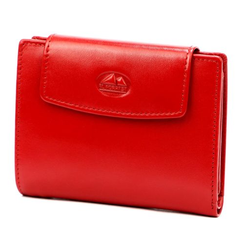 EL FORREST 727-47 RFID piros női bőr pénztárca 8.5 x 10.5 x 3 cm