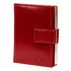   EL FORREST 872-480 RFID piros női bőr pénztárca 9 x 11.5 x 3 cm
