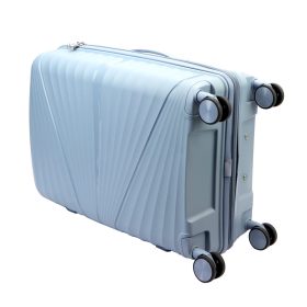   Pierre Cardin SARA04 204 - 24 világoskék keményfedeles bőrönd 42 x 65 x 26 cm