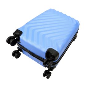   Pierre Cardin MED12 - 20 világoskék keményfalú kabinbőrönd 38 x 58 x 21 cm