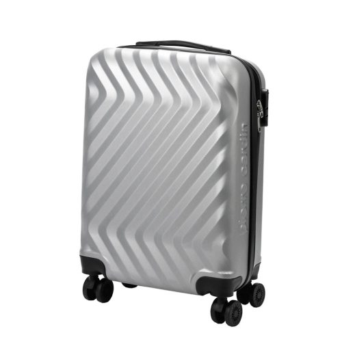 Pierre Cardin MED12 - 20 ezüst keményfalú kabinbőrönd 38 x 58 x 21 cm