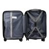 Pierre Cardin MED12 - 20 ezüst keményfalú kabinbőrönd 38 x 58 x 21 cm