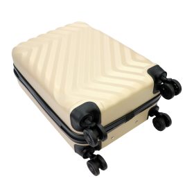   Pierre Cardin MED12 - 20 bézs keményfalú kabinbőrönd 38 x 58 x 21 cm