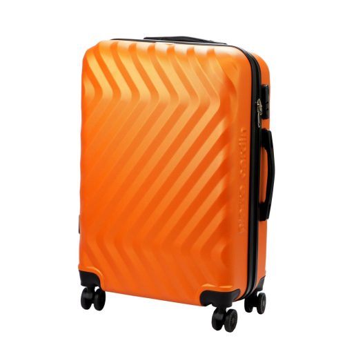 Pierre Cardin MED12 - 24 narancs keményfalú közepes bőrönd 43 x 68 x 23 cm
