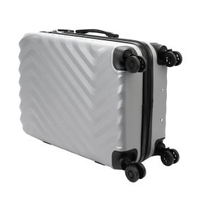   Pierre Cardin MED12 - 24 ezüst keményfalú közepes bőrönd 43 x 68 x 23 cm