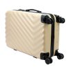 Pierre Cardin MED12 - 24 bézs keményfalú közepes bőrönd 43 x 68 x 23 cm