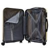 Pierre Cardin MED12 - 24 bézs keményfalú közepes bőrönd 43 x 68 x 23 cm