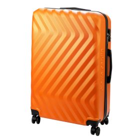   Pierre Cardin MED12 - 28 narancs nagyméretű keményfalú bőrönd 48 x 78 x 26 cm