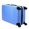 Pierre Cardin MED12 - 28 világoskék nagyméretű keményfalú bőrönd 48 x 78 x 26 cm